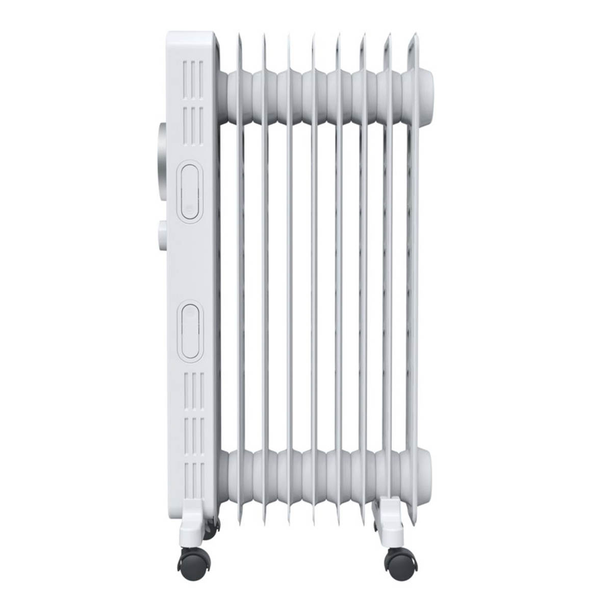 Blyss Oil-Filled Radiator 2000W Electric NY2009-24M Metal White Freestanding - Image 5