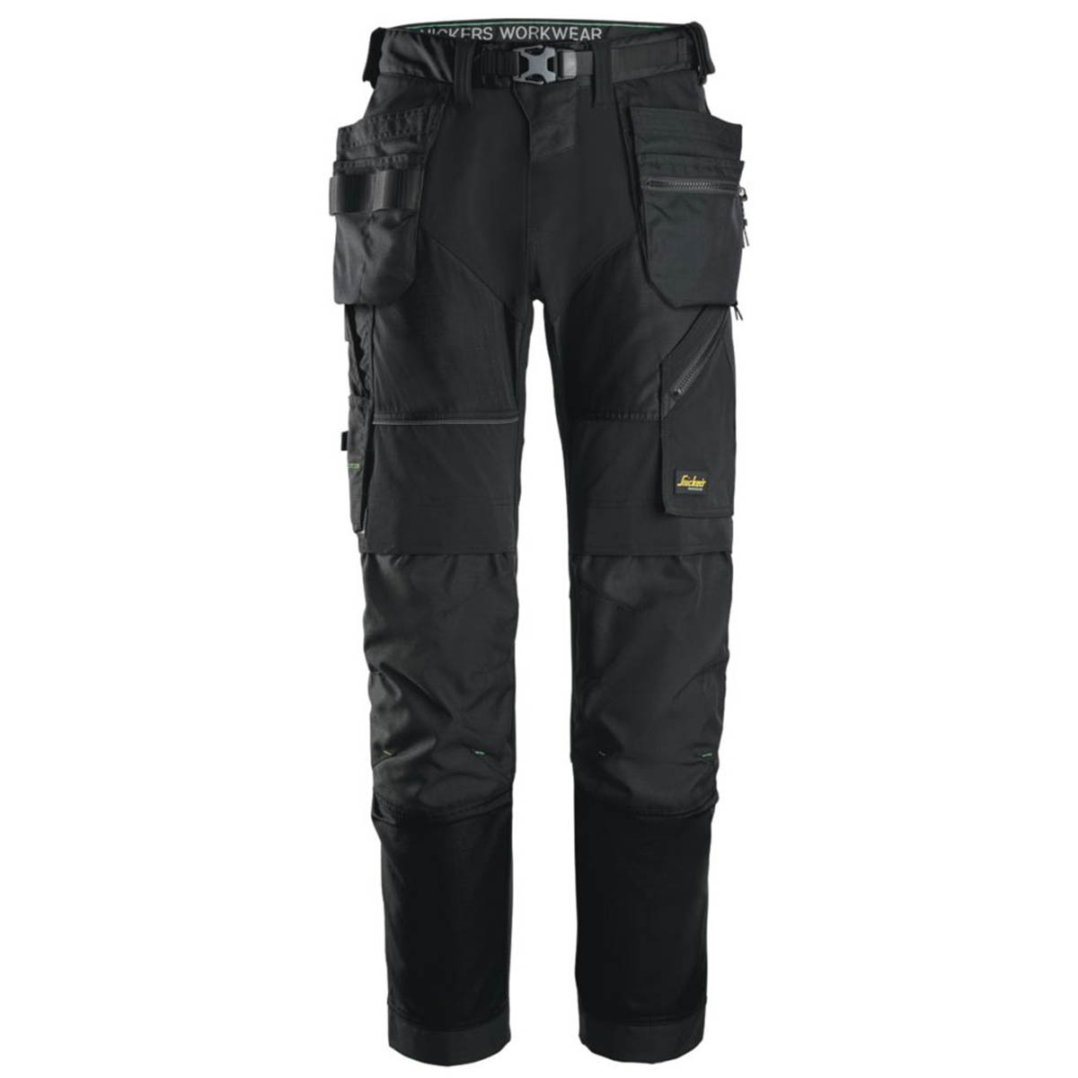 Snickers Work Trousers Mens Regular Fit Black Stretch Multi Pocket 33W 30L - Image 1