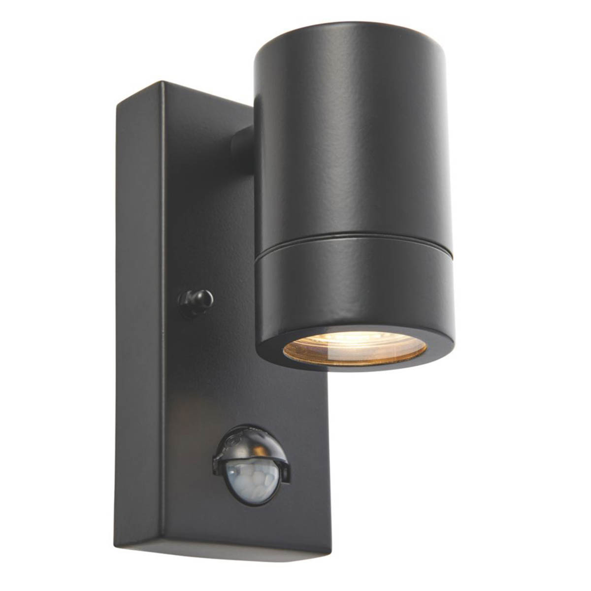 Saxby Outdoor Wall Light PIR Sensor Matt Black Stainless Steel Contemporary - Image 2