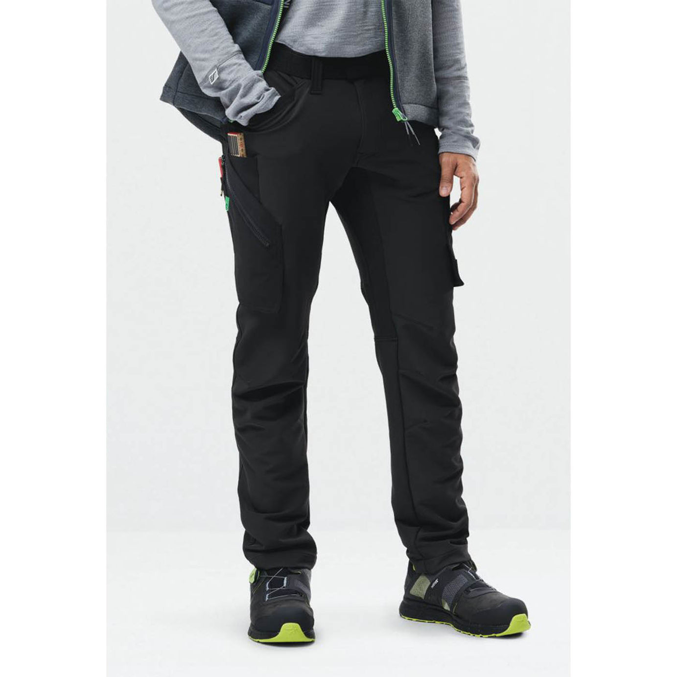 Snickers Work Trousers Mens 6873 Slim Fit Black Multi Pockets Stretch 36W 30L - Image 3