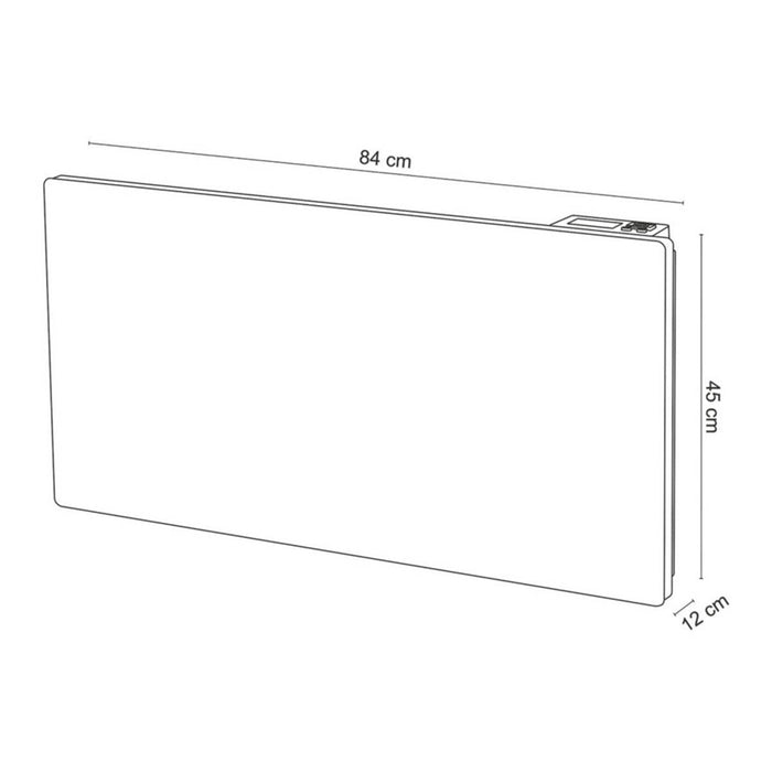 Blyss Panel Heater 2000W Electric Radiant Metal White LCD Display Flat Front - Image 5