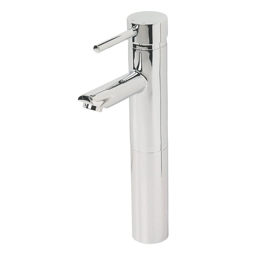 Swirl Basin Tap Mono Mixer Chrome Single Lever Waste Bathroom Contemporary - Image 1