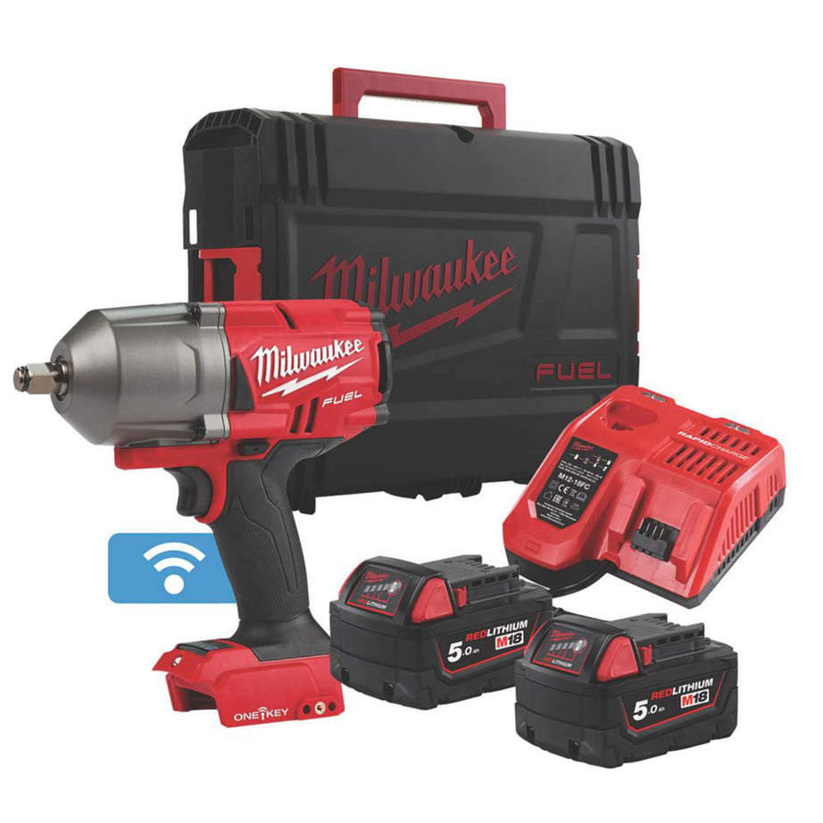 Milwaukee Impact Wrench Cordless M18ONEFHIW12-502XFUEL Brushless 2x5.0Ah 18V - Image 1