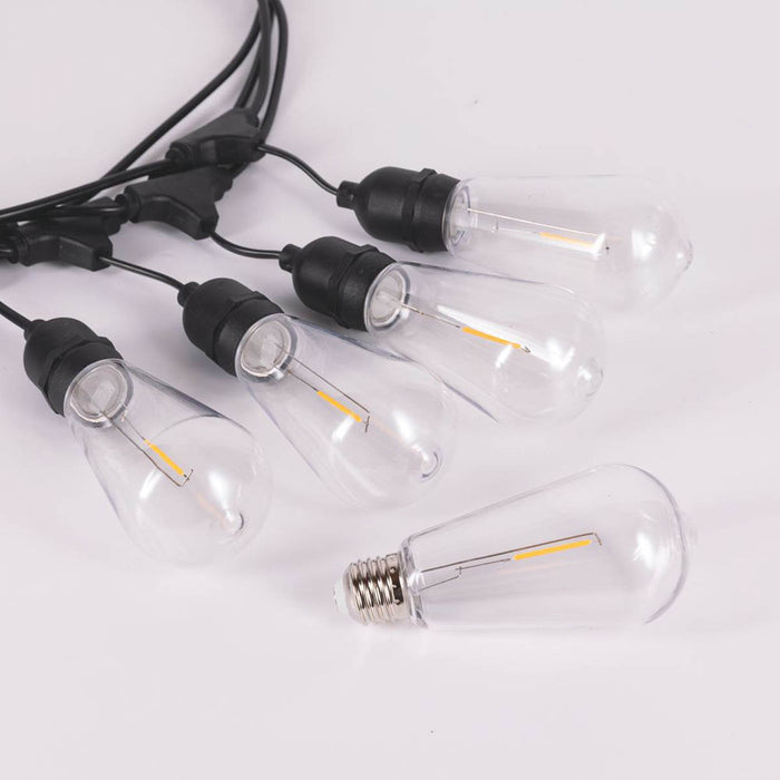 TCP ST64 10m Outdoor LED Warm White Garden Festoon Lights 10W 40lm - Image 3