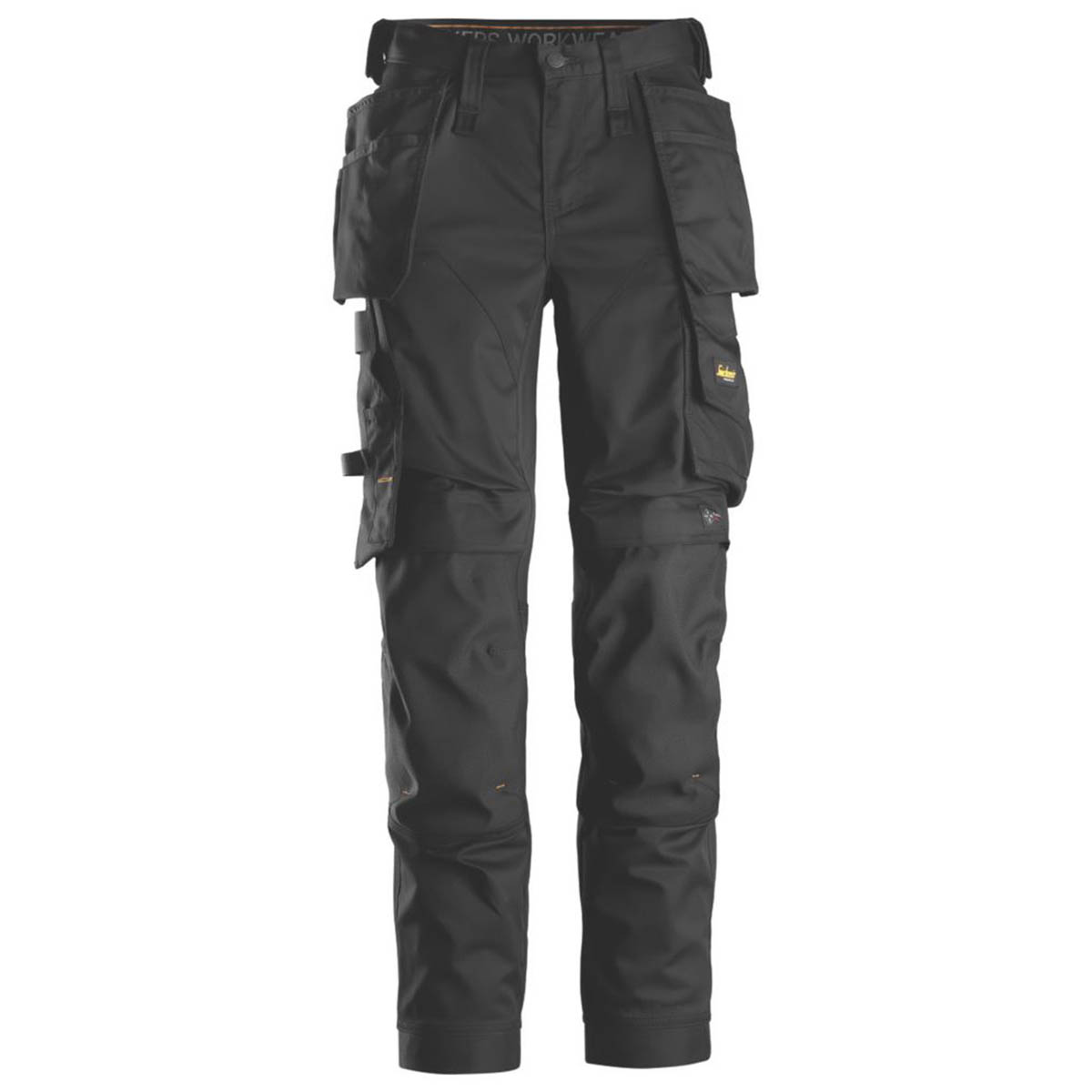 Snickers Work Trousers Womens Slim Fit Black Stretch Multi Pockets Size 14 31L - Image 1