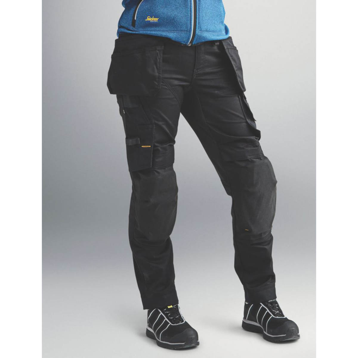 Snickers Work Trousers Womens Slim Fit Black Stretch Multi Pockets Size 14 31L - Image 6