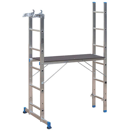 Mac Allister Combination Ladder Aluminium Multifunctional With Platform 2.65m - Image 1