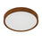 LED Ceiling Light Brown Round Warm White Compact Traditional  For Low Ceilings - Image 1