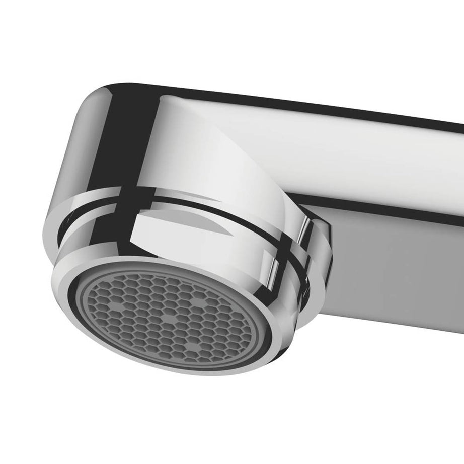 Swirl Kitchen Tap Mixer Monobloc Chrome Single Lever Swivel Spout Faucet - Image 4