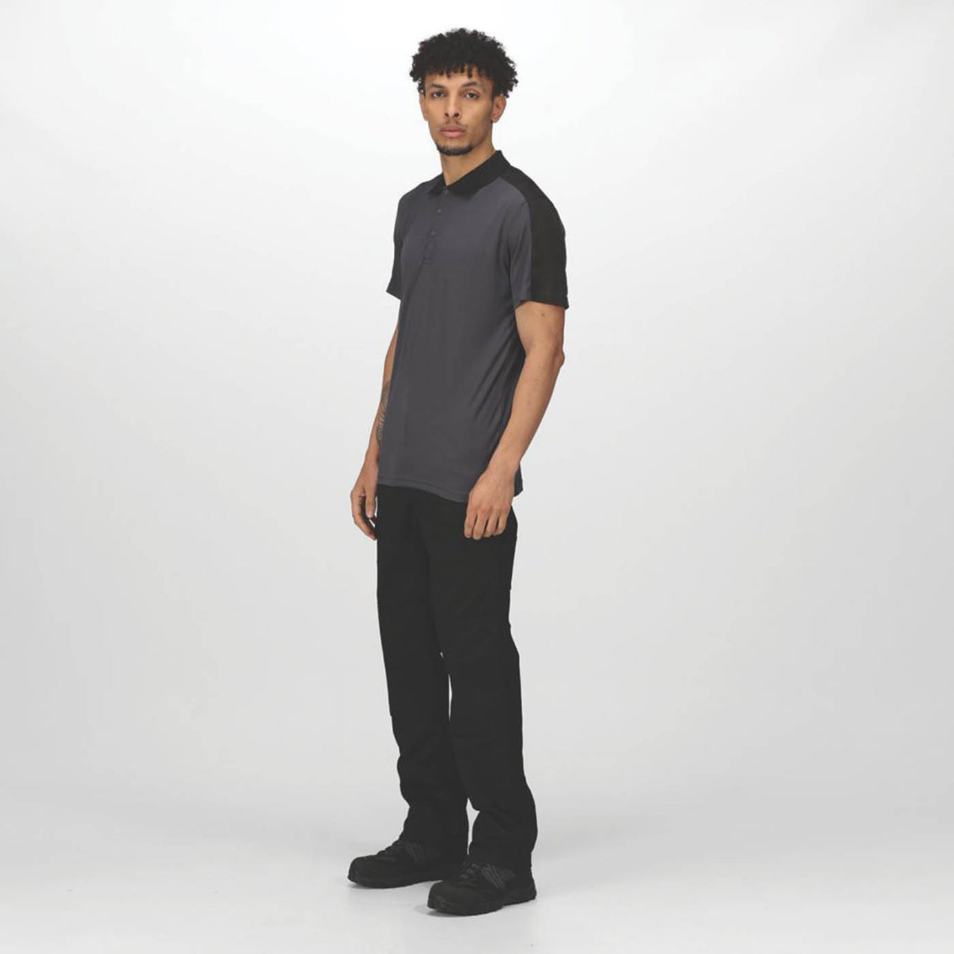 Regatta Work Trousers Mens Pro Cargo Classic Fit Black Multi Pockets 40W 29L - Image 5