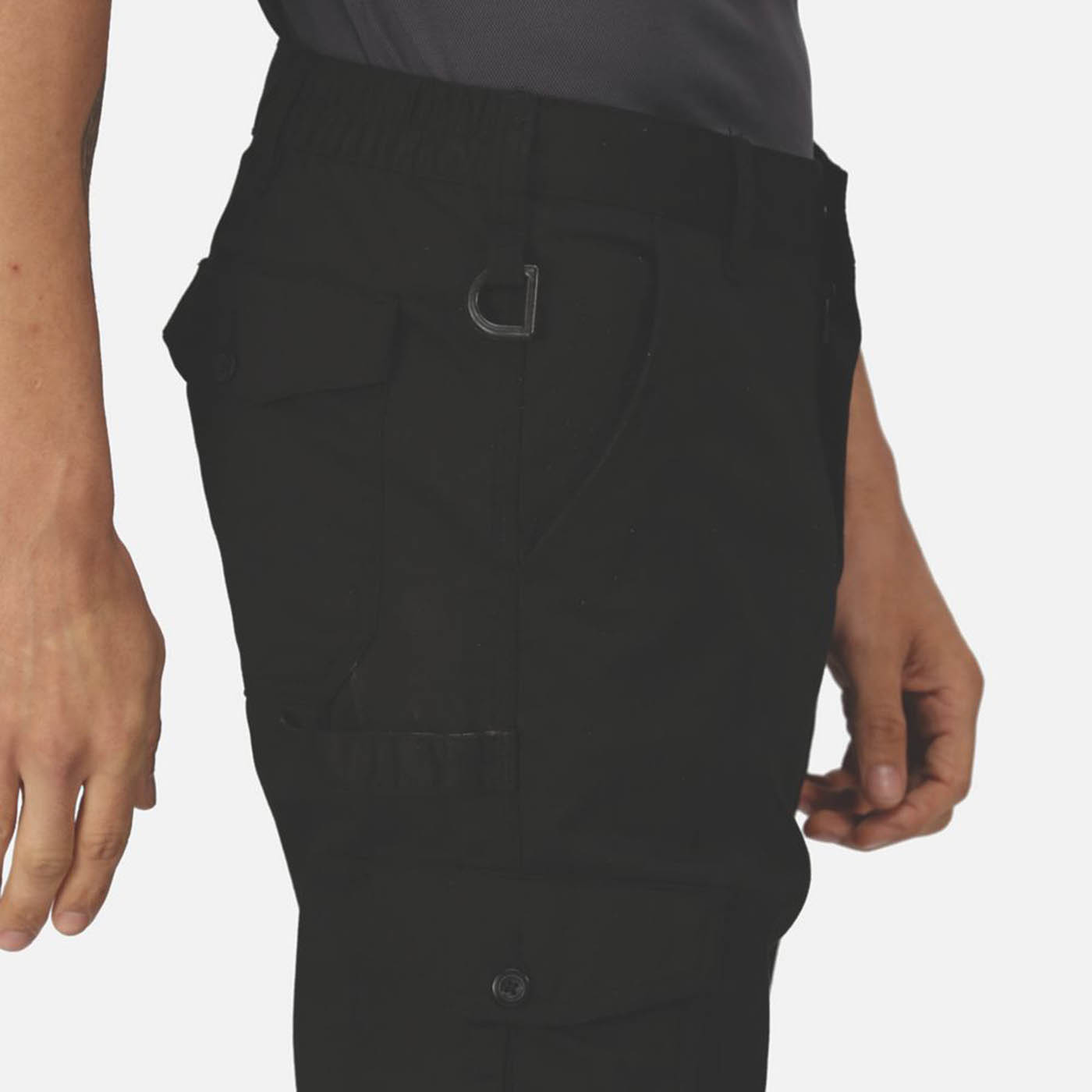 Regatta Work Trousers Mens Pro Cargo Classic Fit Black Multi Pockets 40W 29L - Image 6