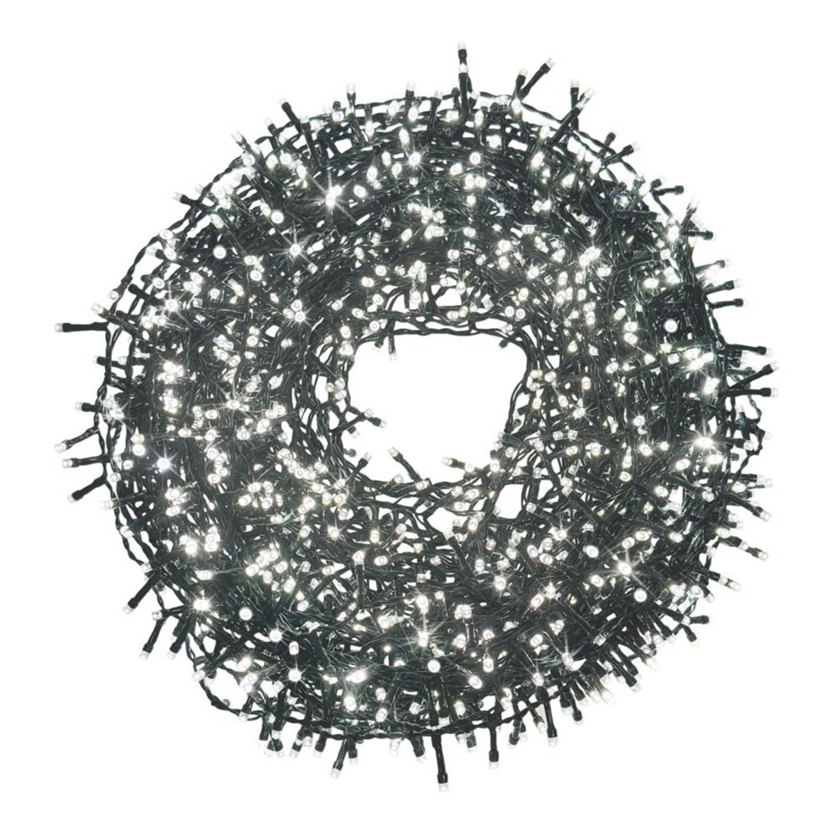 Christmas String Lights 1500 LED Ice White 8 Functions Indoor  Timer - Image 1