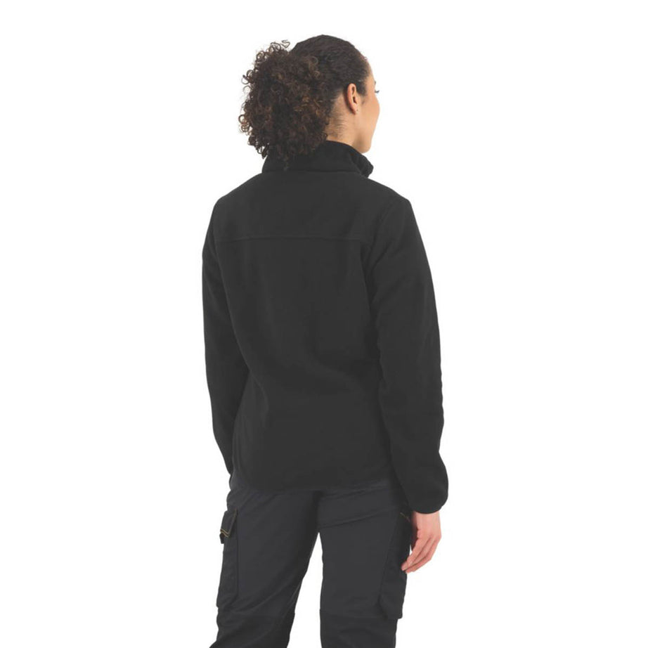 Site Work Fleece Jacket Womens Regular Fit Black Breathable Full Zip Size 18 - Image 6
