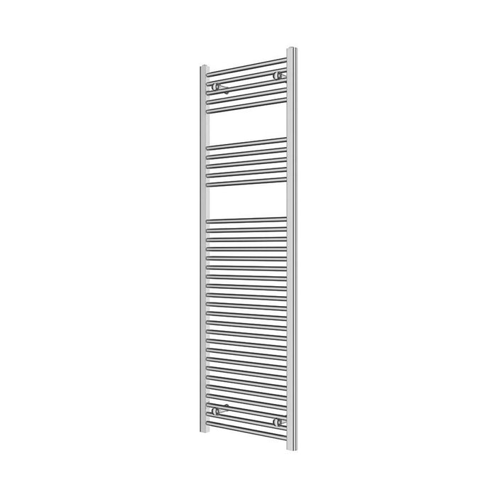 Towel Rail Radiator Flat Tubular Bathroom Warmer 160 x 50cm Chrome 1651BTU - Image 1