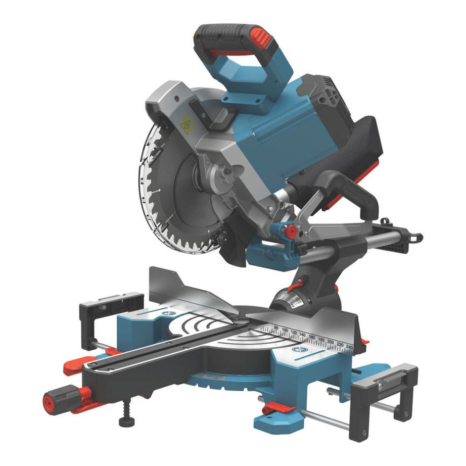 Erbauer Compound Mitre Saw Electric ERB1074MSW 254mm Double Bevel Sliding 1800W - Image 1
