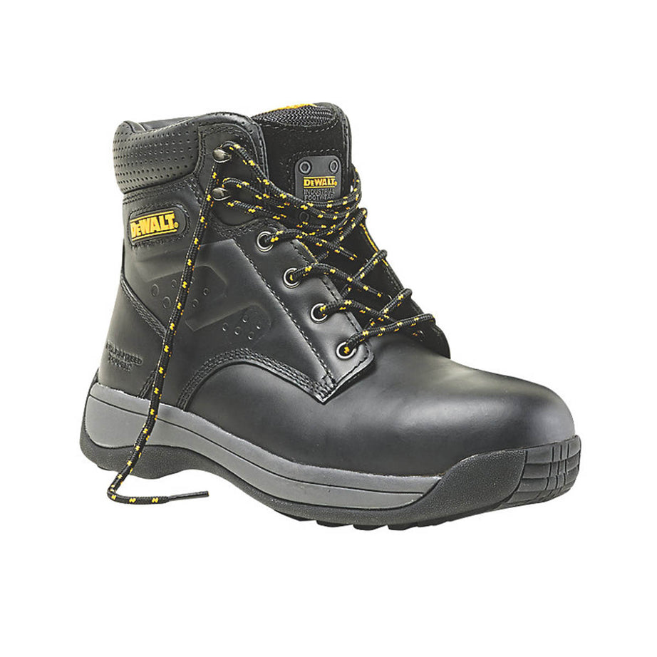 DeWalt Bolster Safety Boots Black Leather Wide Fit Lightweight Size 8 - Image 3