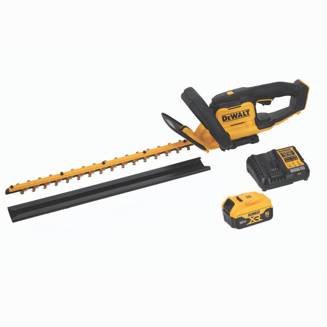 DEWALT Cordless Hedge Trimmer DCMHT564P1-GB 55cm 18V 1 x 5Ah Li-Ion XR - Image 1