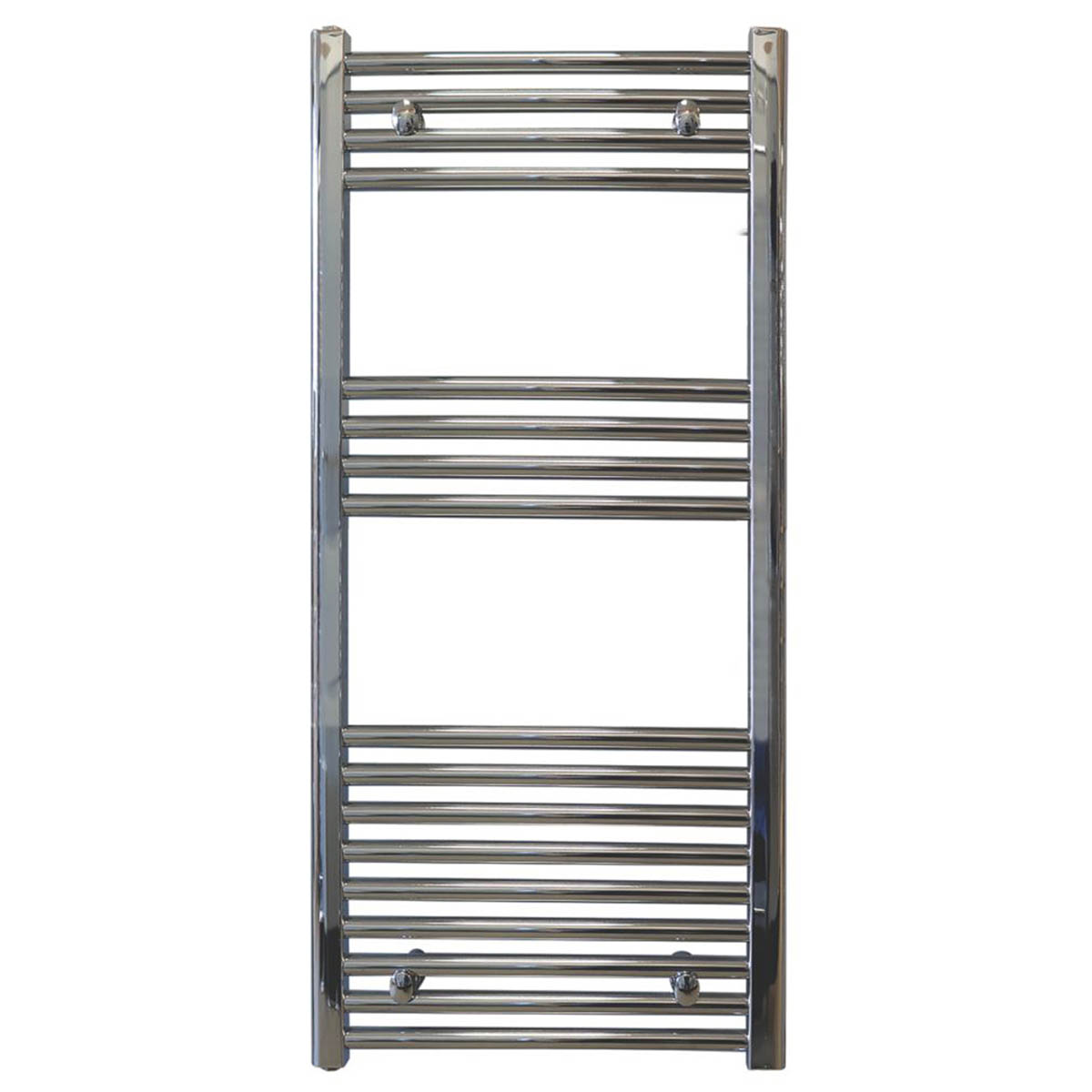 Towelrads Towel Rail Radiator Chrome Flat Bathroom Warmer Ladder (H)100x(W)40cm - Image 1