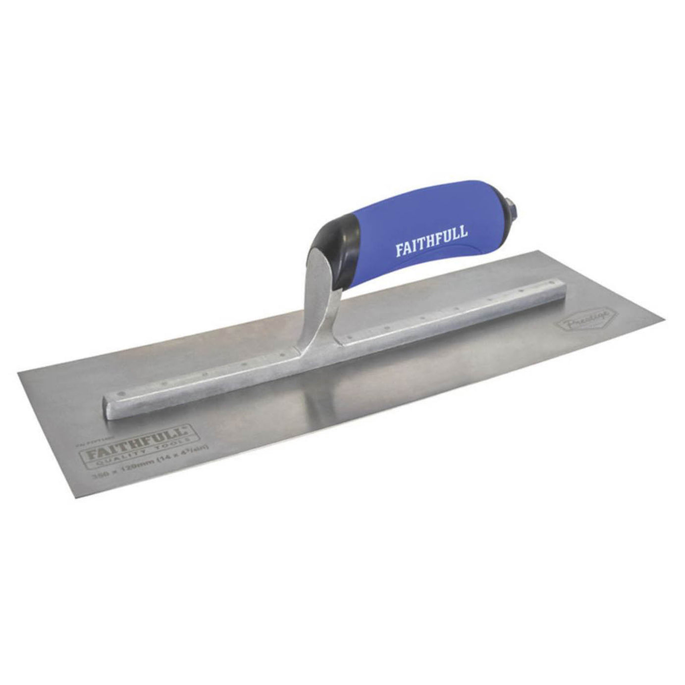 Faithfull Plastering Trowel Pre-Worn Durable Lightweight Soft Grip Handle 14in - Image 1