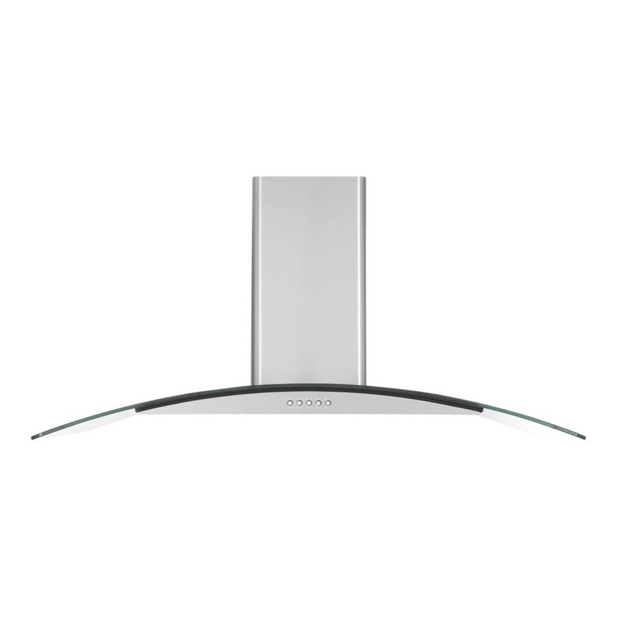 Cooker Hood Kitchen Extractor Fan Curved Glass Stainless Steel Push Button 900mm - Image 2
