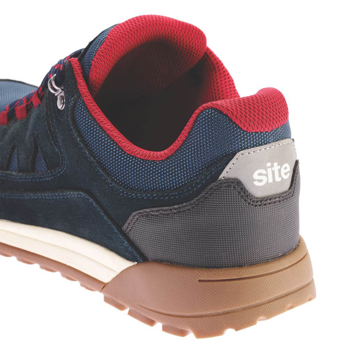 Site Safety Trainers Mens Standard Fit Blue Red Work Boots Steel Toe Size 9 - Image 6