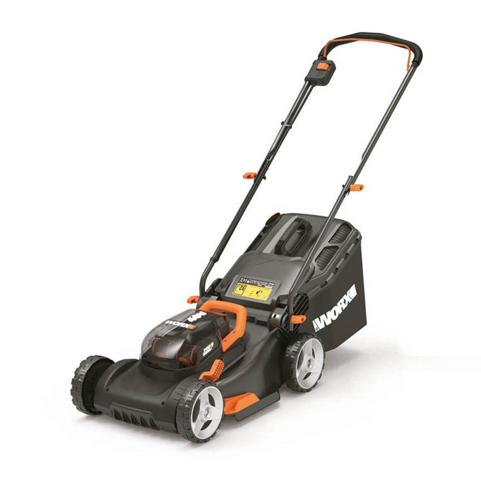 Worx Lawn Mower Cordless 40V 2x4.0Ah Li-Ion WG743E.1 40cm Garden Grass Cutter - Image 3