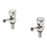 Swirl Basin Pillar Taps Chrome Full Turn Brass Bathroom Hot Cold Pair Classic - Image 1