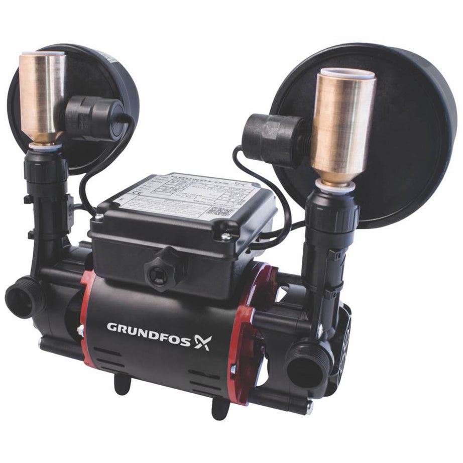 Grundfos Twin Shower Pump 2.0 bar 98950220 Regenerative Gravity Fed System - Image 2