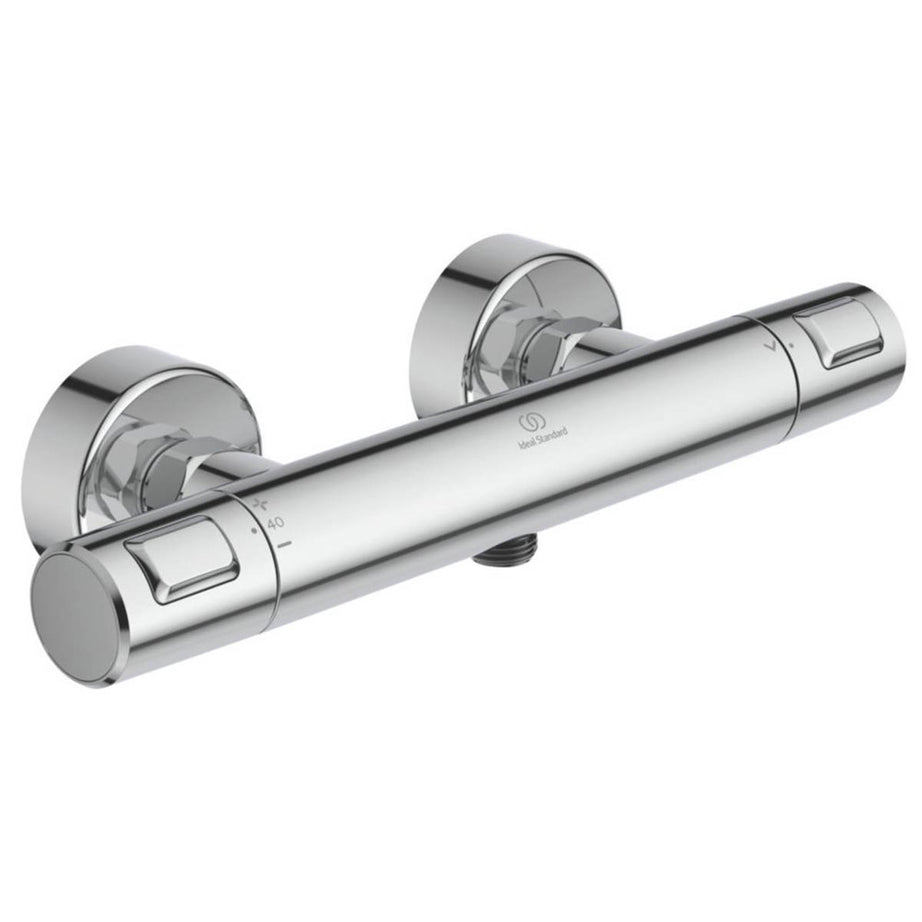 Ideal Standard Exposed Bar Shower Mixer Valve Thermostatic Wall Chrome Durable - Image 1