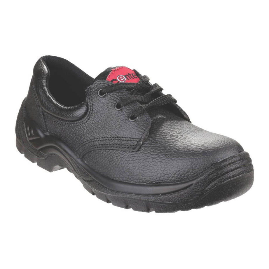 Centek Safety Shoes Black Leather FS337 Steel Toe Cap Unisex Anti-Static Size 6 - Image 1