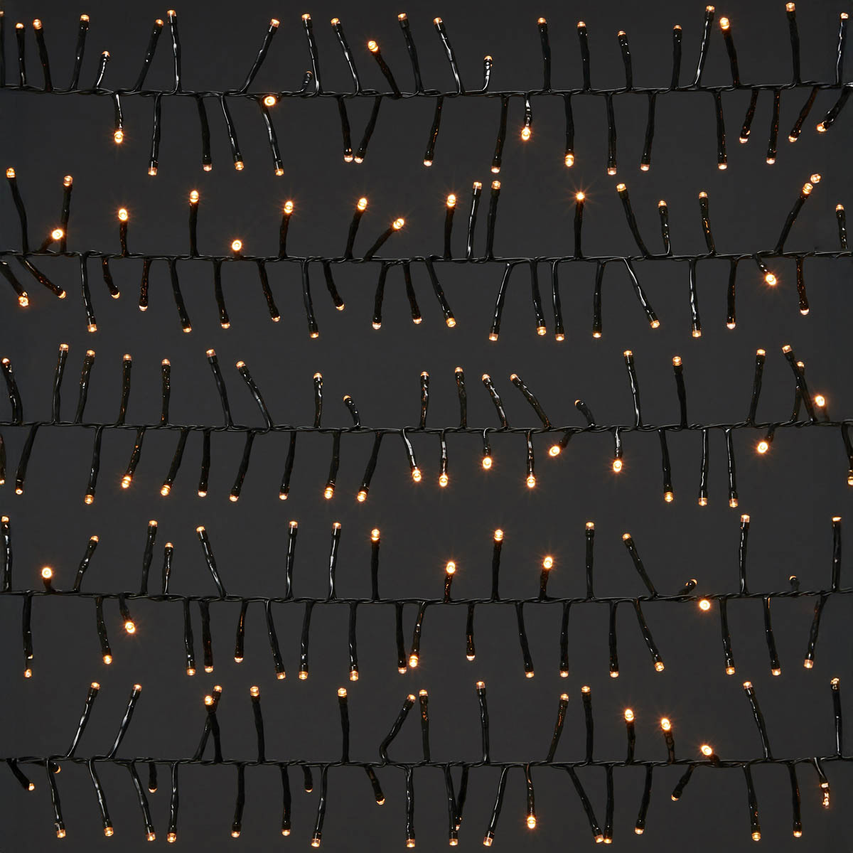 LED Christmas String Lights 1000 Warm White Cluster Timer Indoor  13m - Image 2