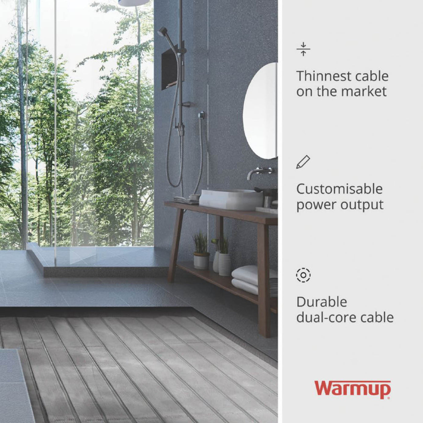 Warmup Underfloor Heating Loose Cable Wire Kit Electric For Compact Spaces 800W - Image 3