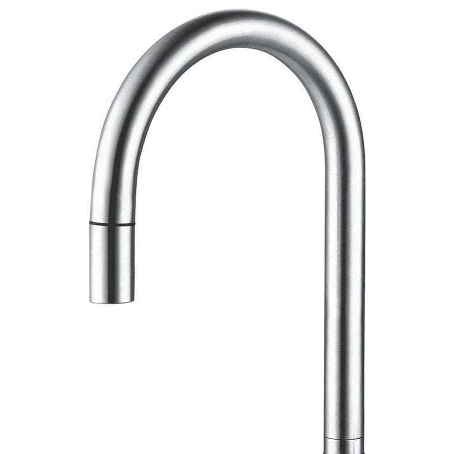 Kitchen Tap Mono Mixer Single Lever Silver Pull Out Spout Modern Faucet - Image 2