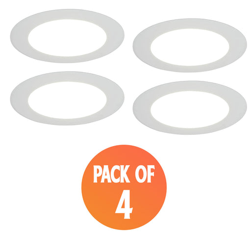 LED Downlight Spotlight Ceiling Light 22W Warm White 2100lm Round 120W Pack Of 4 - Image 1