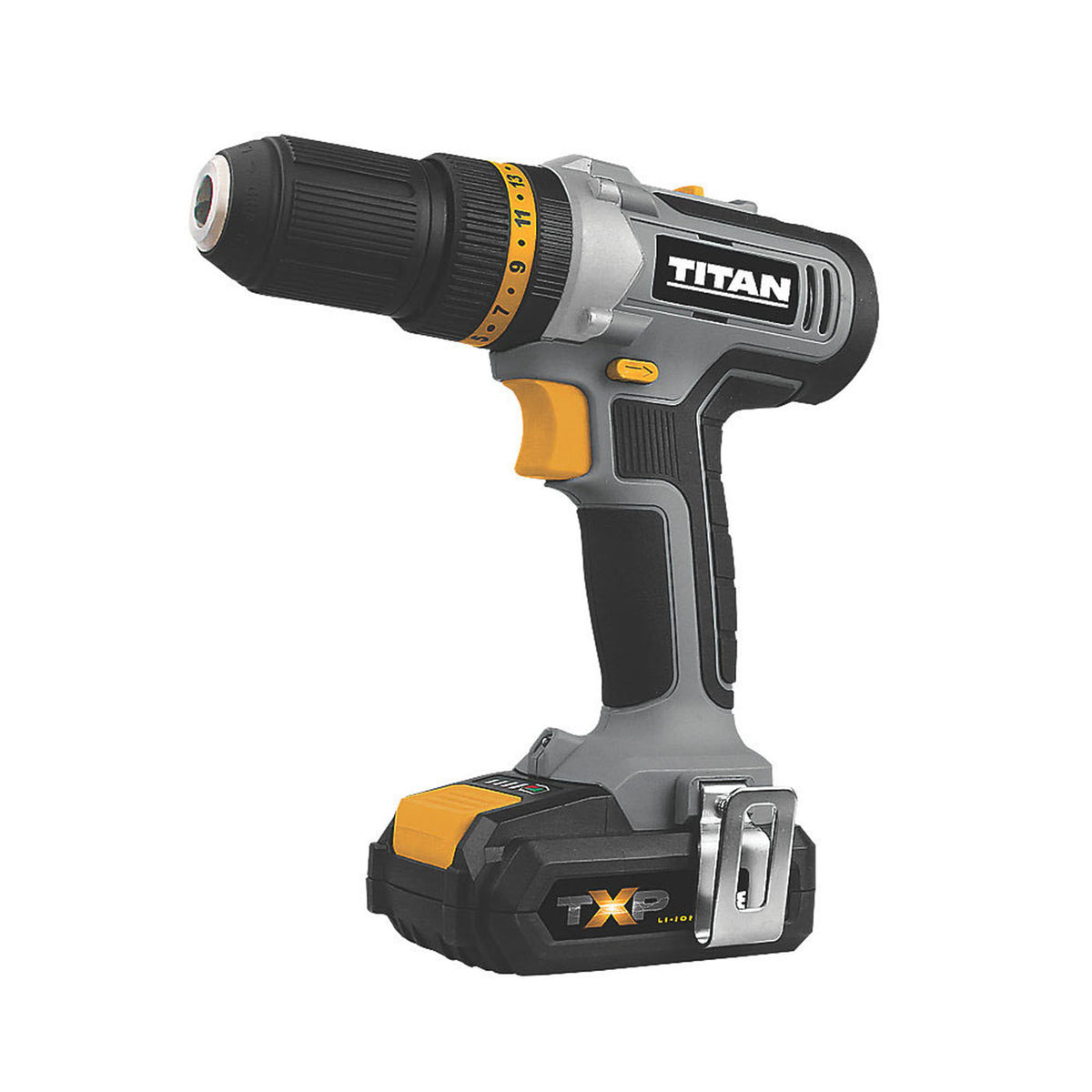 Titan Combi Drill Driver Set Cordless 18V 2Ah Li-Ion Batteries Charger Case - Image 5