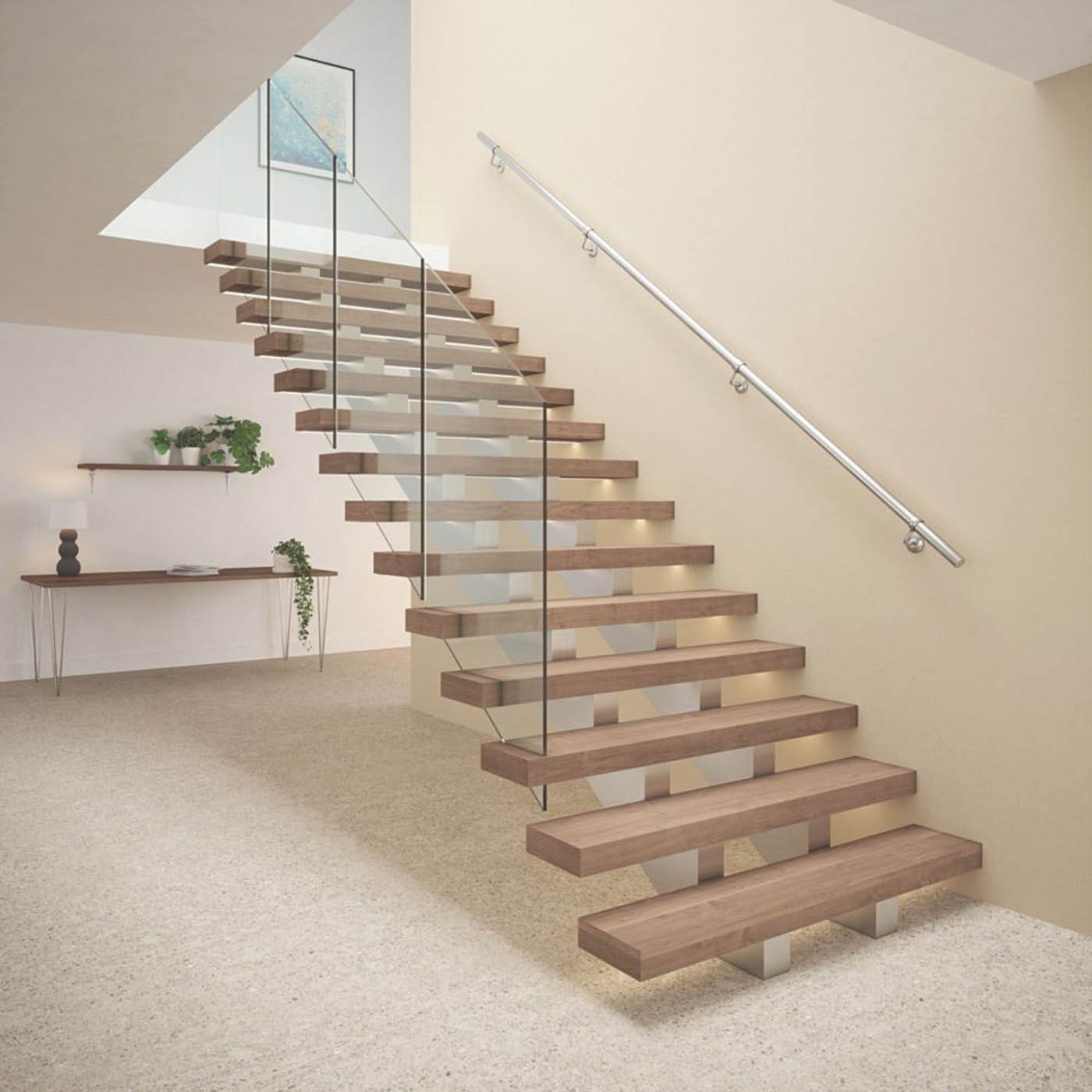 Rothley  Steel Handrail Kit Brushed Silver 3600mm - Image 4