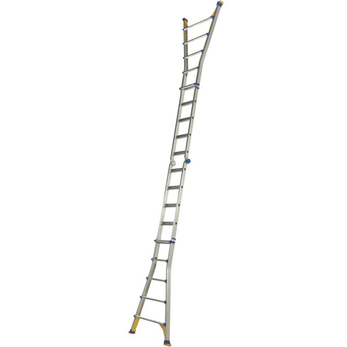 Werner Combination Ladder 5.1m  Aluminium Telescopic Non Slip Wide Flare Compact - Image 3
