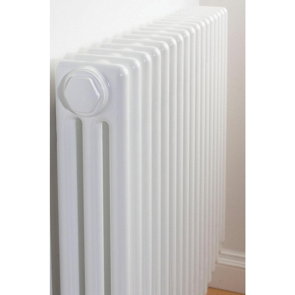 Acova 3 Column Radiator Classic White Horizontal Steel 877W (H)50x(W)81.2 cm - Image 3