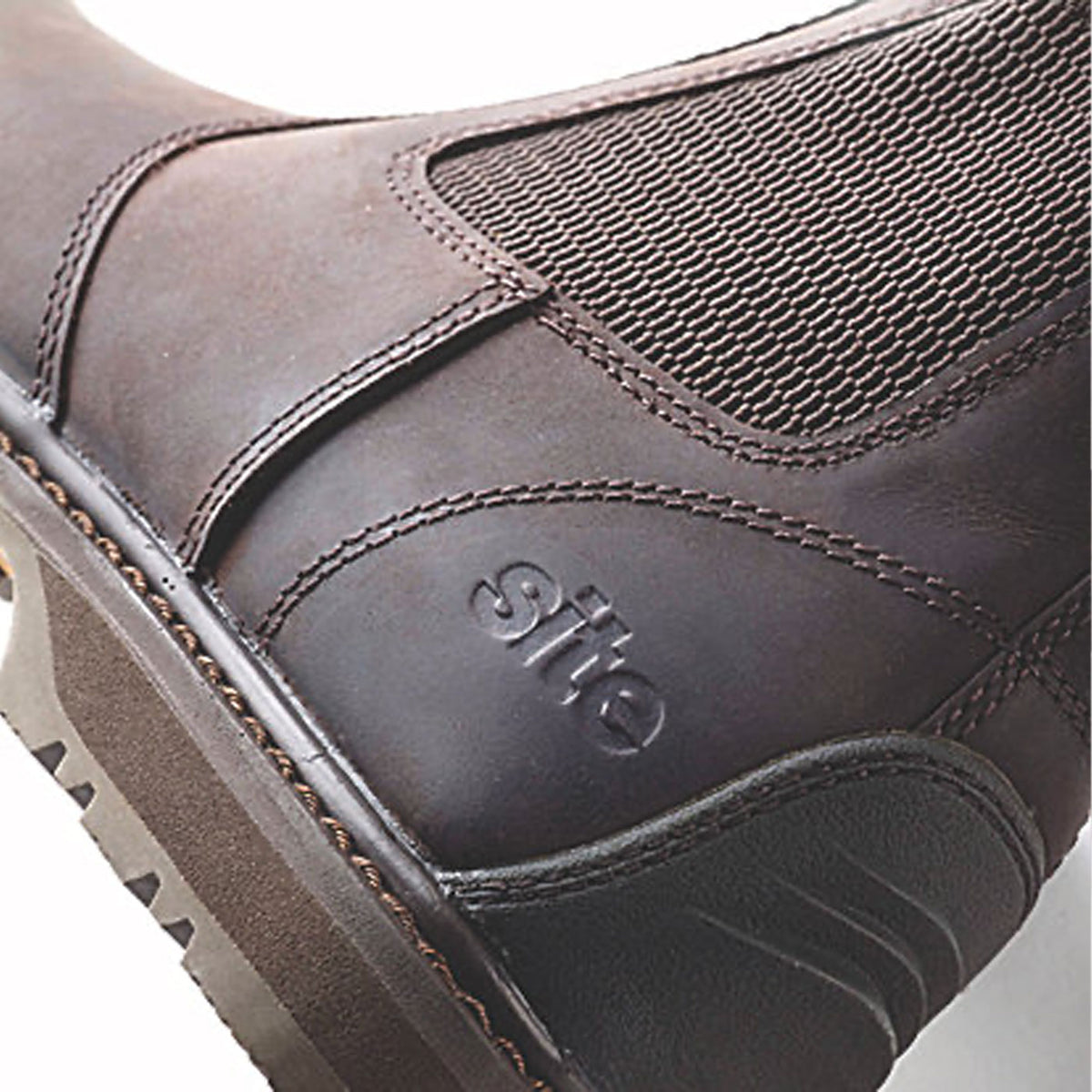 Site Safety Dealer Boots Mens Wide Fit Brown Water Resistant Steel Toe Size 9 - Image 7