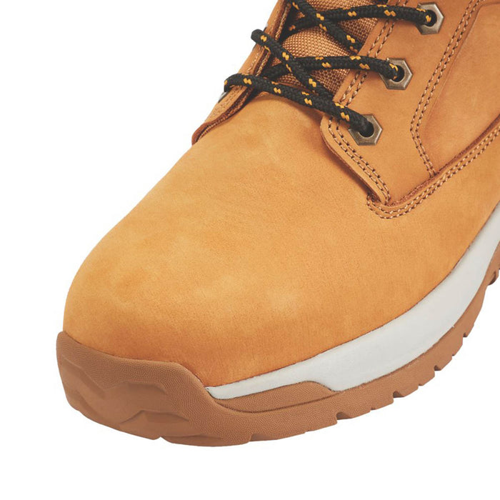 Site Safety Boots Mens Standard Fit Tan Leather Work Shoes Steel Toe Size 10 - Image 5