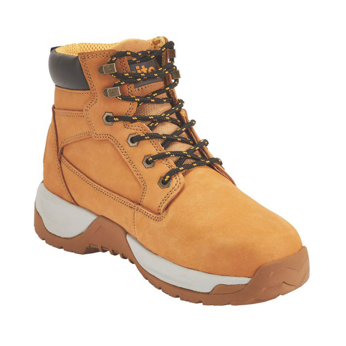 Site Safety Boots Mens Standard Fit Tan Leather Work Shoes Steel Toe Size 10 - Image 6