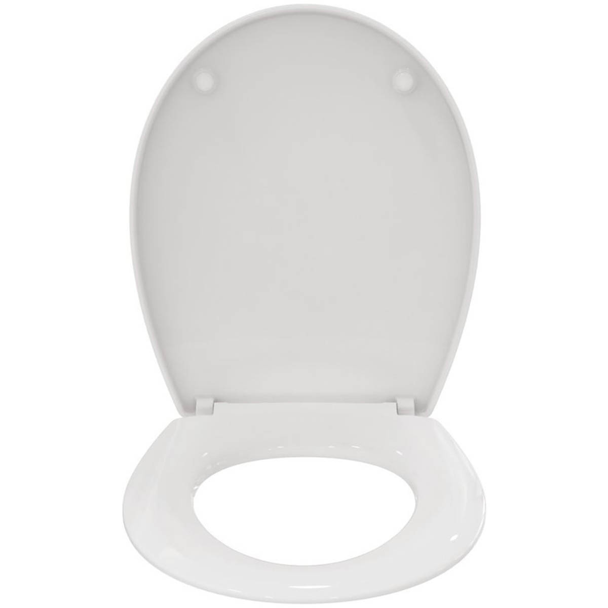 Armitage Shanks Toilet Seat Cover Duraplast White Round Bottom Fix 365 mm - Image 3