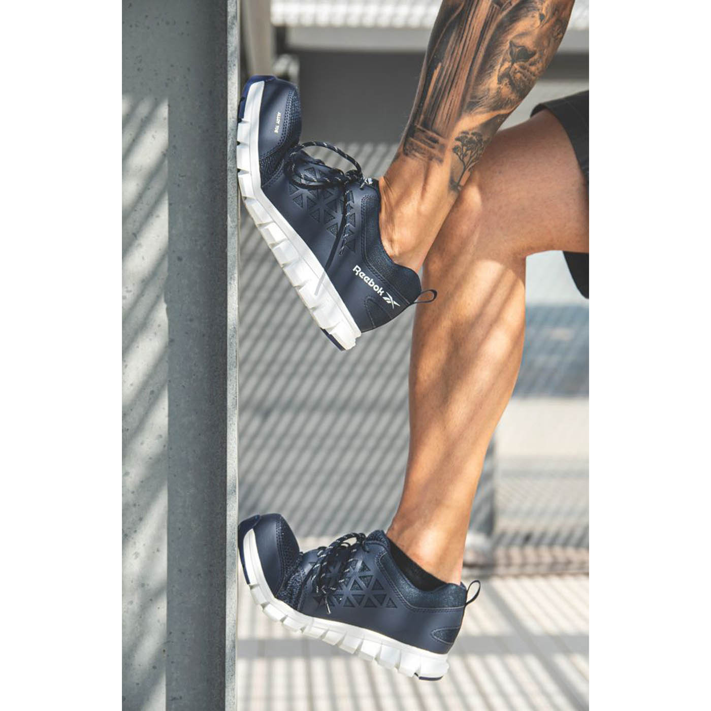 Reebok Safety Trainers Mens Wide Fit Navy Blue Work Boots Aluminium Toe Size 9 - Image 6