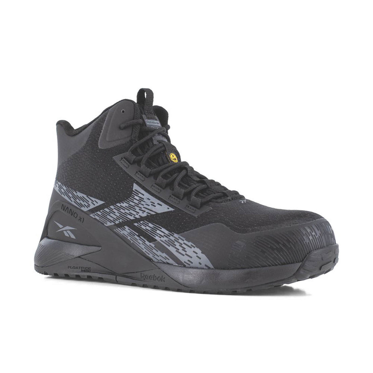 Reebok Safety Trainer Boots Mens Wide Fit Black Work Boots Composite Toe Size 9 - Image 1