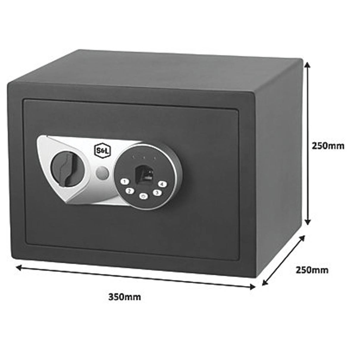 Smith & Locke Fingerprint Safe Steel Durable Wall Or Floor-Mounted 16Ltr - Image 5