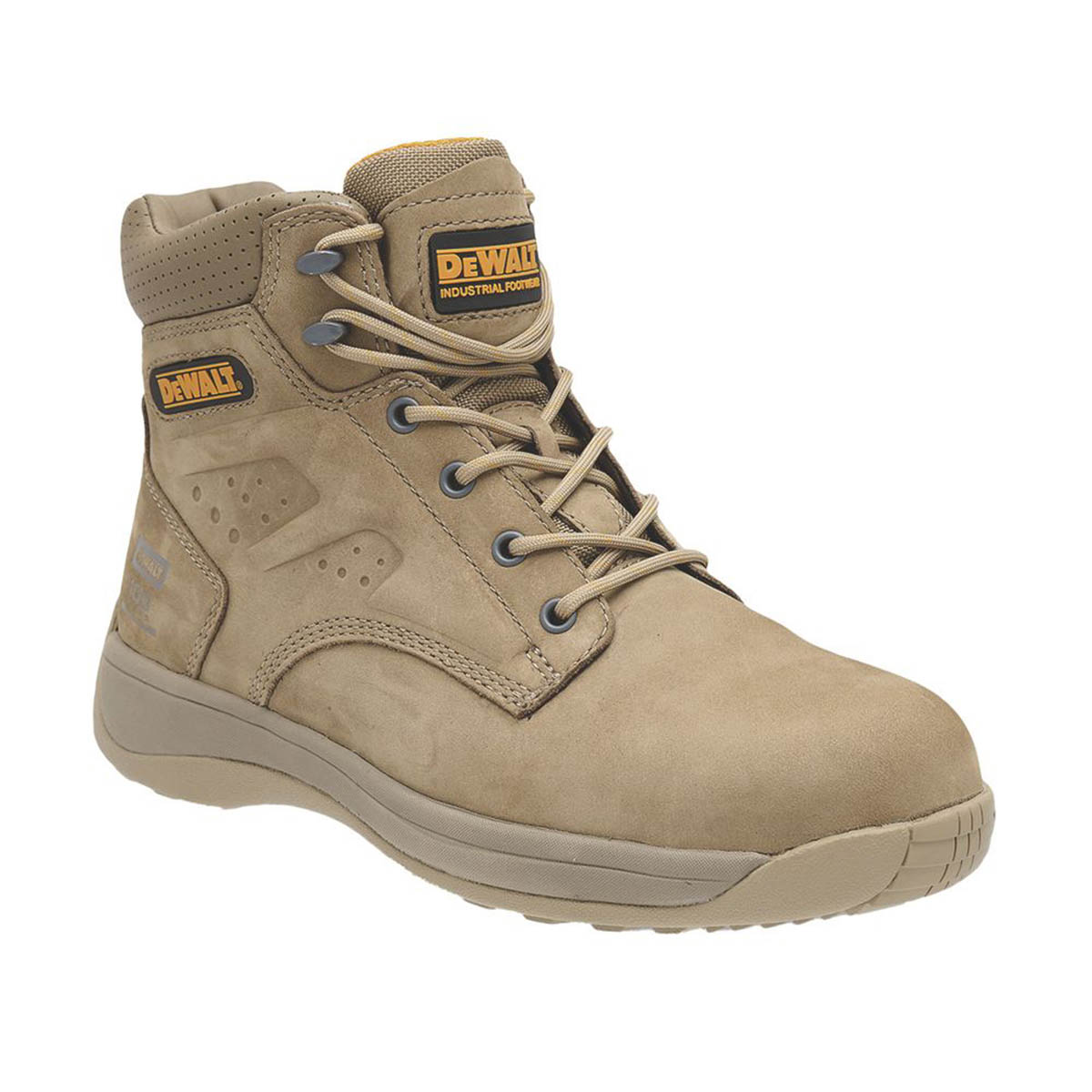DeWalt Mens Safety Boots Stone Beige Steel Toe Flexible Lightweight Size 9 - Image 6