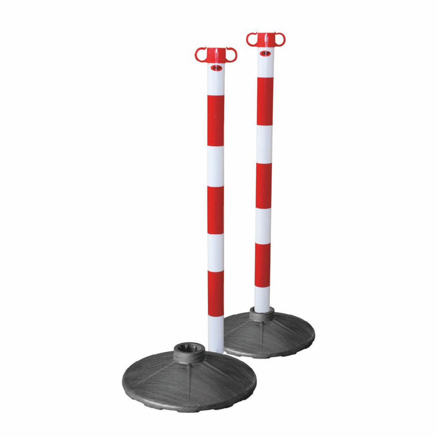 JSP Support Posts Bases For Barrier Chain Red White Durable Lightweight 2 Pack - Image 2