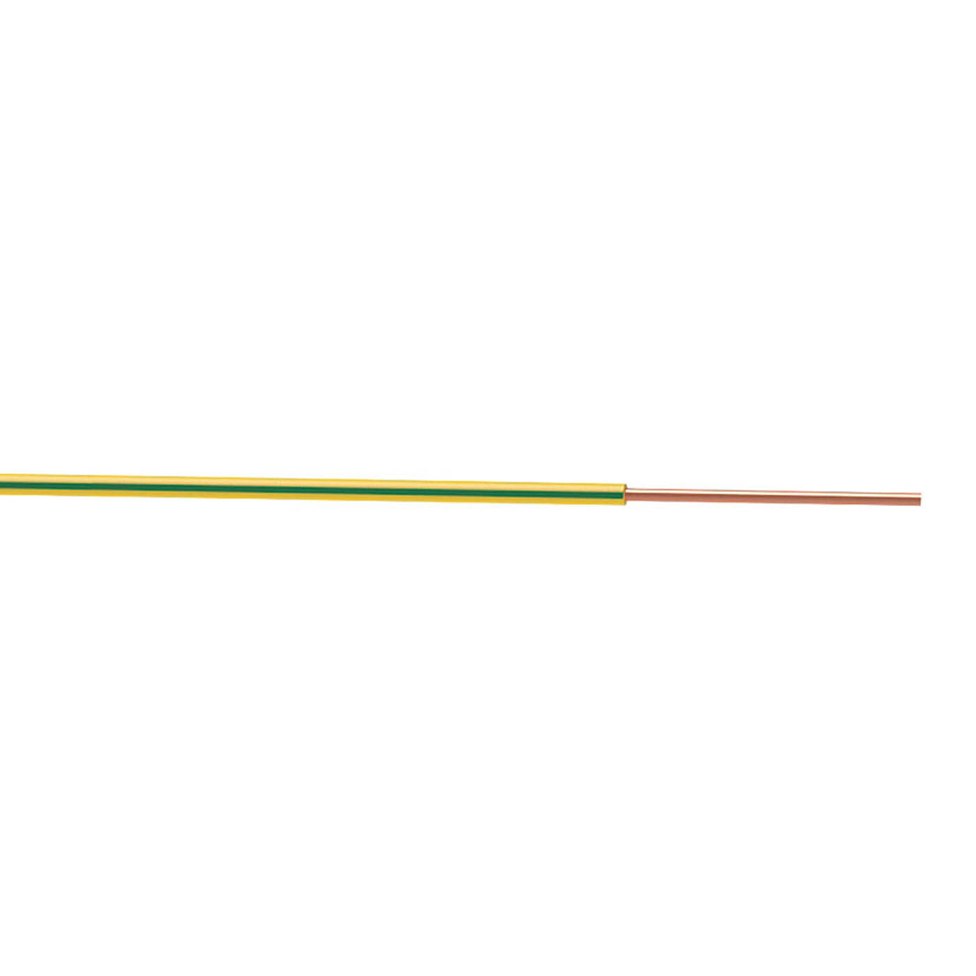 Time 1-Core Cable Flexible Green/Yellow Drum PVC Sheathed Durable 1.5mm² x 100m - Image 1