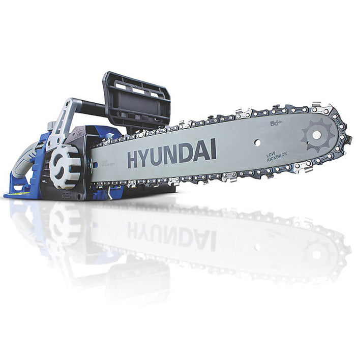 Hyundai Chainsaw Electric HYC1600E Lightweight 14" Bar Garden Wood Cutter 1600W - Image 3