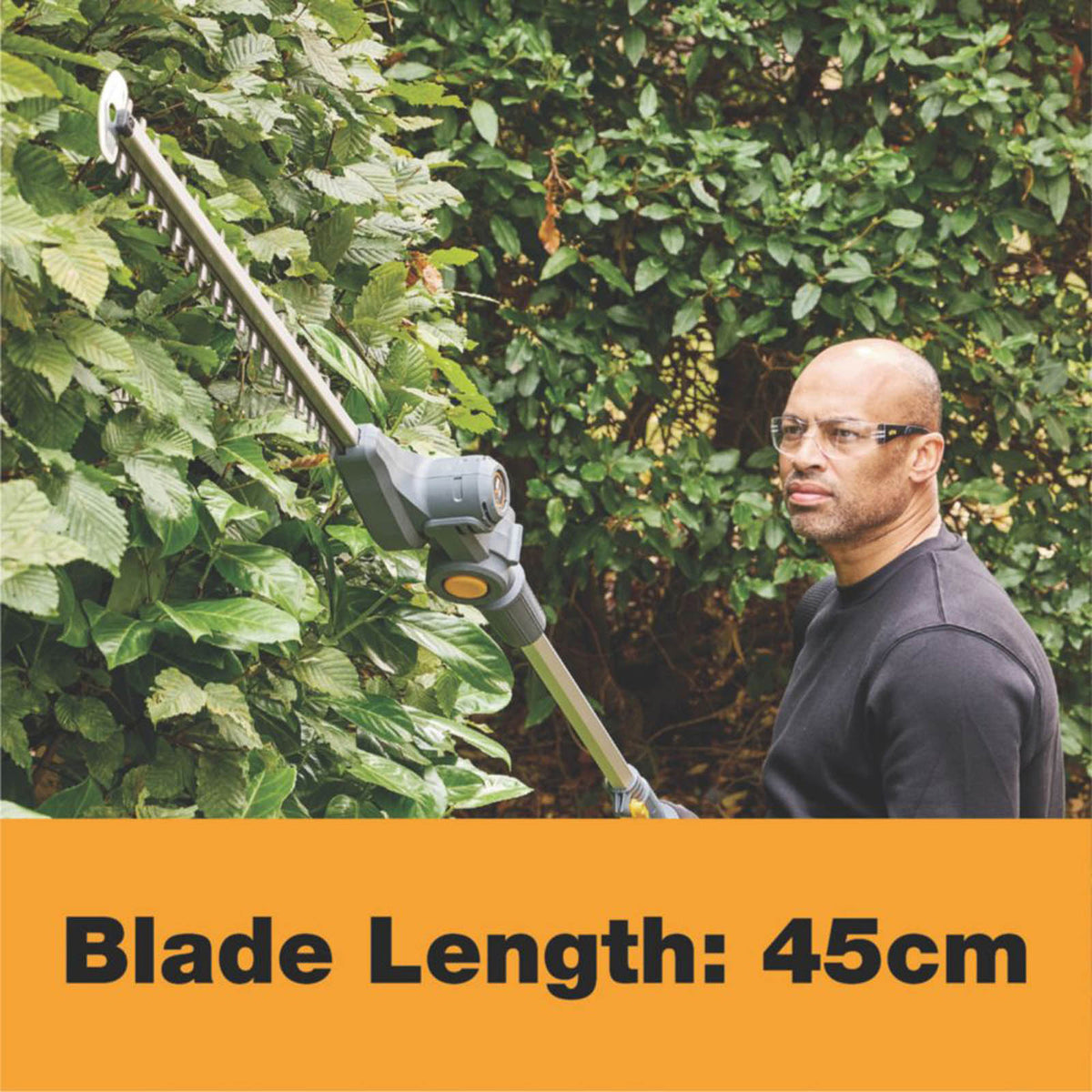 Titan Pole Hedge Trimmer Cordless 18V 2Ah Li-Ion TTI830HDC Garden 45cm Cutter - Image 4